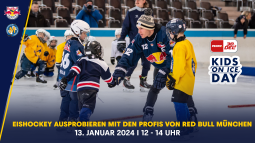 Kids-on-Ice-Day: Probiert Eishockey mit den Profis der Red Bulls aus